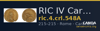 RIC IV Caracalla 548A — CANOA