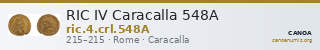 RIC IV Caracalla 548A — CANOA