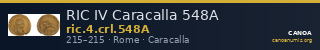 RIC IV Caracalla 548A — CANOA