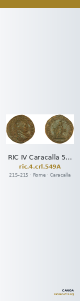 RIC IV Caracalla 549A — CANOA