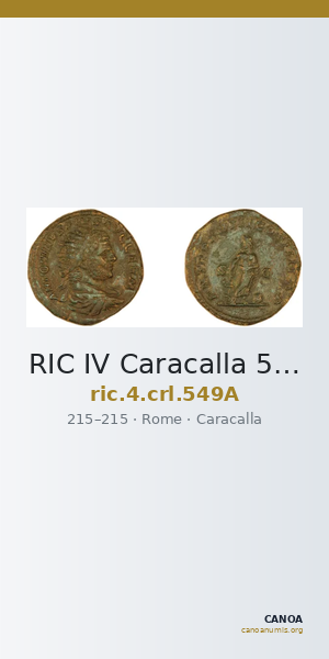 RIC IV Caracalla 549A — CANOA