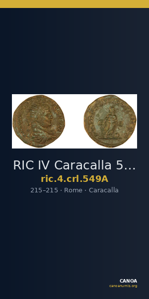 RIC IV Caracalla 549A — CANOA