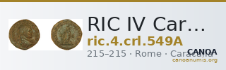 RIC IV Caracalla 549A — CANOA