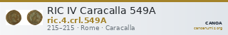 RIC IV Caracalla 549A — CANOA