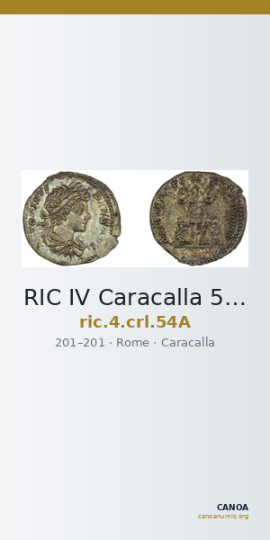 RIC IV Caracalla 54A — CANOA