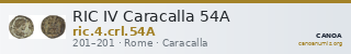 RIC IV Caracalla 54A — CANOA