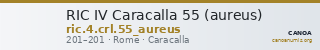 RIC IV Caracalla 55 (aureus) — CANOA