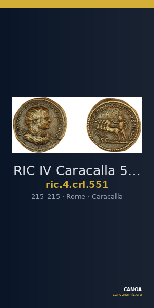 RIC IV Caracalla 551 — CANOA