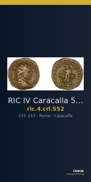 RIC IV Caracalla 552 — CANOA