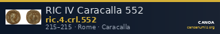 RIC IV Caracalla 552 — CANOA