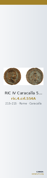 RIC IV Caracalla 554A — CANOA