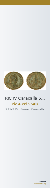 RIC IV Caracalla 554B — CANOA