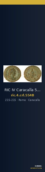 RIC IV Caracalla 554B — CANOA