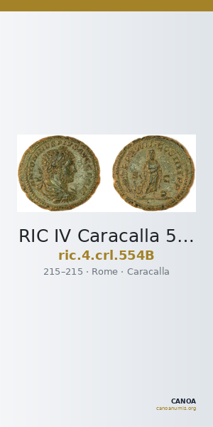 RIC IV Caracalla 554B — CANOA