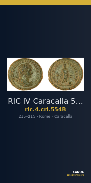 RIC IV Caracalla 554B — CANOA