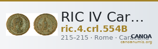 RIC IV Caracalla 554B — CANOA