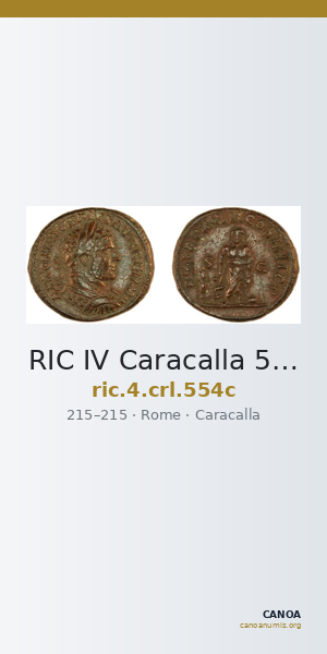 RIC IV Caracalla 554c — CANOA