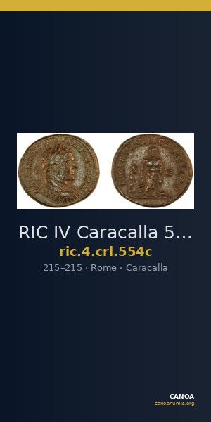 RIC IV Caracalla 554c — CANOA