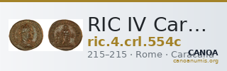 RIC IV Caracalla 554c — CANOA