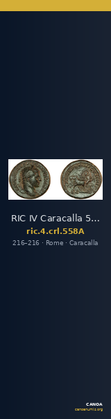 RIC IV Caracalla 558A — CANOA