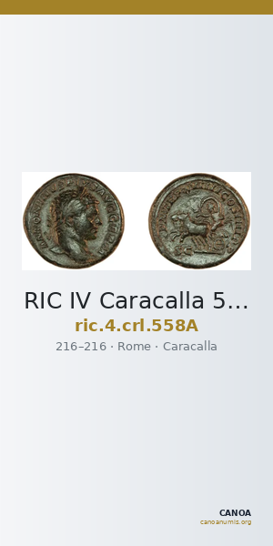 RIC IV Caracalla 558A — CANOA