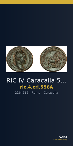 RIC IV Caracalla 558A — CANOA