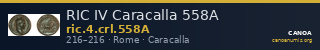 RIC IV Caracalla 558A — CANOA