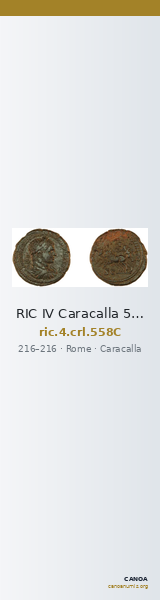 RIC IV Caracalla 558C — CANOA
