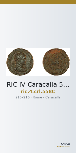 RIC IV Caracalla 558C — CANOA