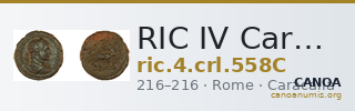 RIC IV Caracalla 558C — CANOA