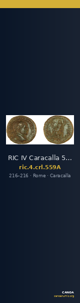 RIC IV Caracalla 559A — CANOA
