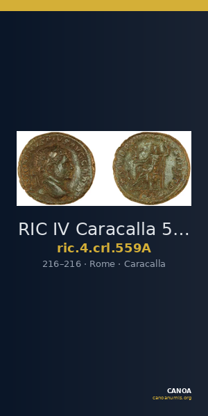 RIC IV Caracalla 559A — CANOA