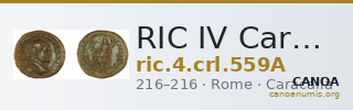RIC IV Caracalla 559A — CANOA