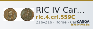 RIC IV Caracalla 559C — CANOA