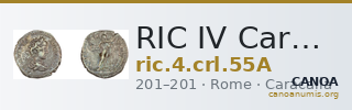 RIC IV Caracalla 55A — CANOA