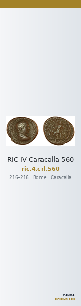 RIC IV Caracalla 560 — CANOA