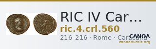 RIC IV Caracalla 560 — CANOA