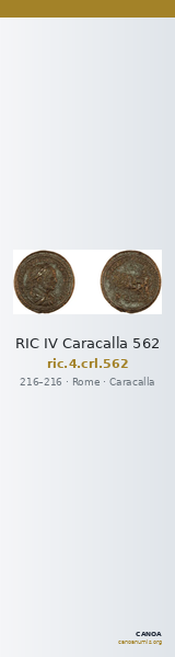 RIC IV Caracalla 562 — CANOA