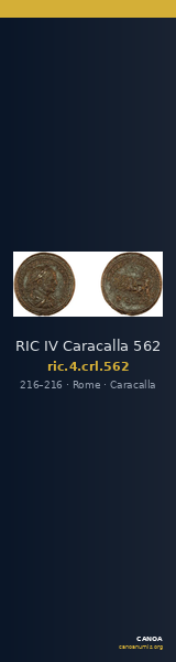 RIC IV Caracalla 562 — CANOA