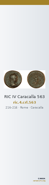 RIC IV Caracalla 563 — CANOA