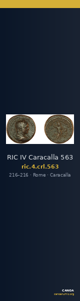 RIC IV Caracalla 563 — CANOA