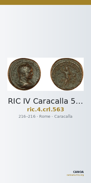 RIC IV Caracalla 563 — CANOA