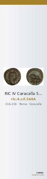 RIC IV Caracalla 564A — CANOA