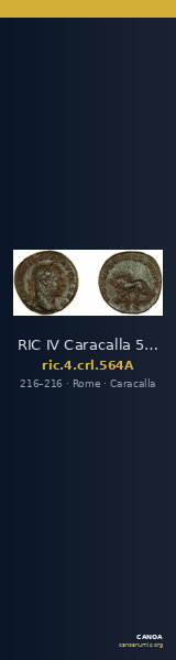 RIC IV Caracalla 564A — CANOA