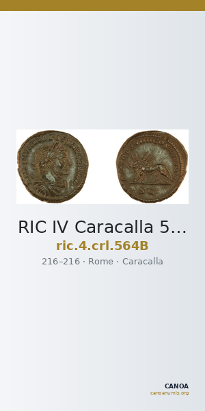 RIC IV Caracalla 564B — CANOA