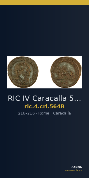 RIC IV Caracalla 564B — CANOA