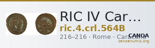 RIC IV Caracalla 564B — CANOA