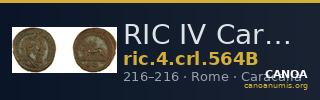 RIC IV Caracalla 564B — CANOA