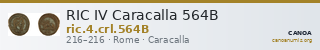 RIC IV Caracalla 564B — CANOA