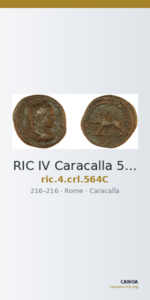 RIC IV Caracalla 564C — CANOA